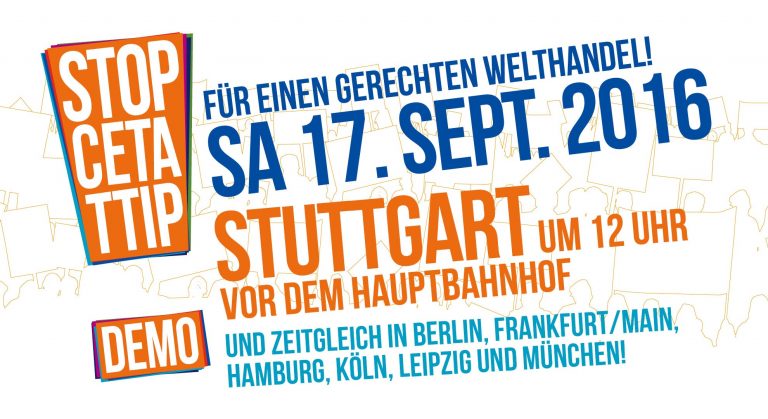 STOP TTIP CETA-Demo in Stuttgart