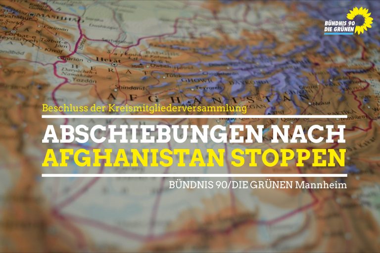 Mannheimer GRÜNE fordern: Abschiebungen nach Afghanistan stoppen