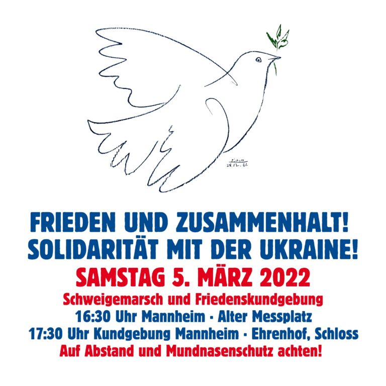 Frieden und Zusammenhalt! Solidarität mit der Ukraine!