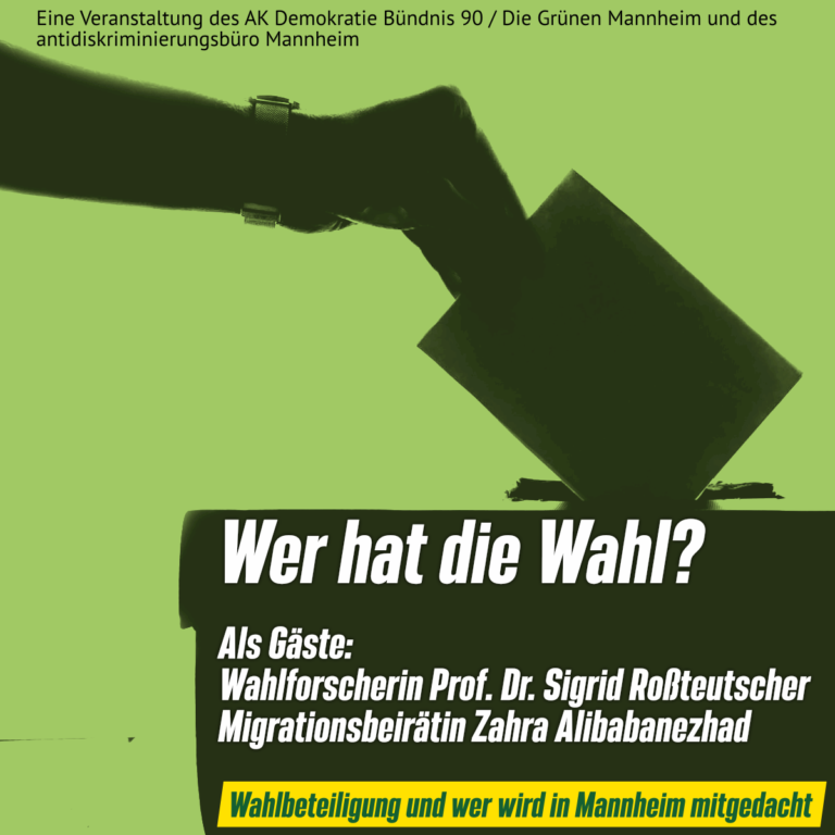 Wer hat die Wahl? – Wahlbeteiligung und wer wird in Mannheim mitgedacht