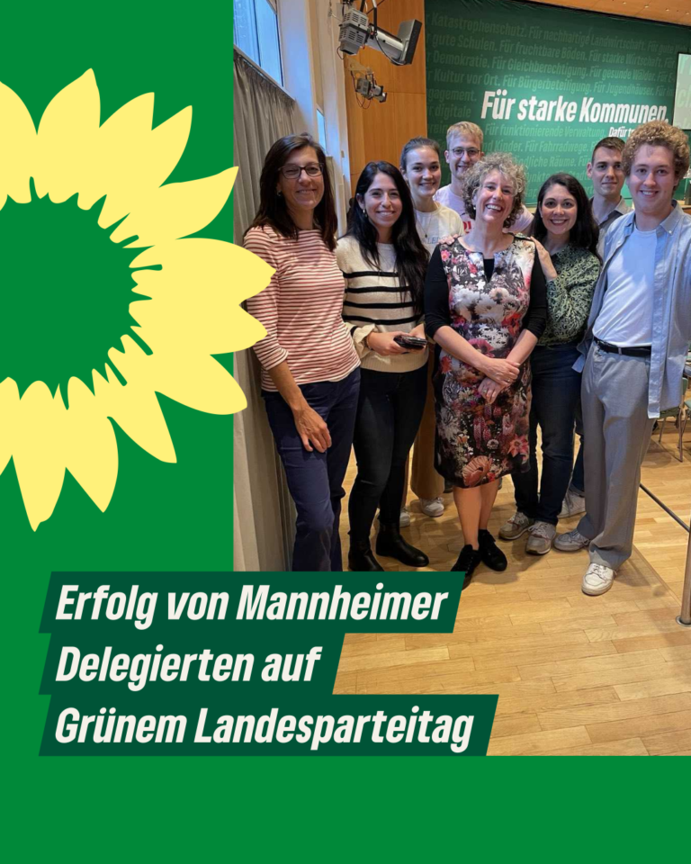 Erfolg von Mannheimer Delegierten auf nachdenklichem Grünem Landesparteitag